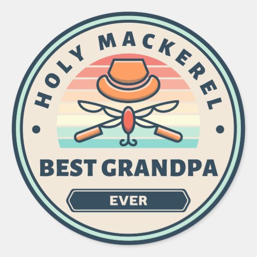 ステッカー – Holy Mackerel最高のGrandpa Ever (正面)