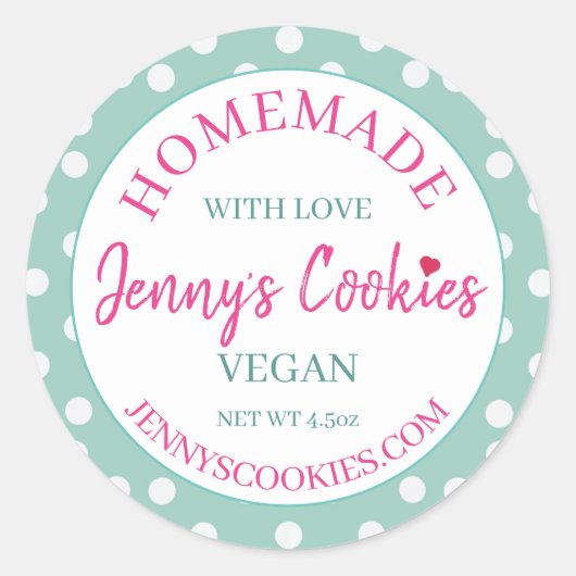 ステッカー – Homemade With Love Jenny's Cookie (正面)