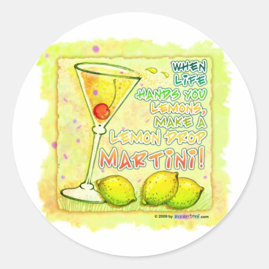 ステッカー – Lemon Drop Martini (正面)