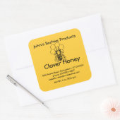 ステッカー(lg sq) – はちみつビジネス – ビーon Comb スクエアシール (封筒)