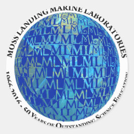 ステッカー: MLML第50の地球 ラウンドシール