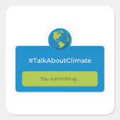ステッカー – #TalkAboutClimate (正面)