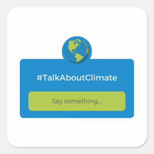 ステッカー – #TalkAboutClimate (正面)