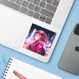 ステッカー｜VACHABORG グッズ「ピンクメカニカルガールの探検」 シール