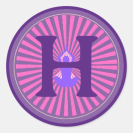 ステッカー – Yoga Zen - -パーソナライズされたイニシャルの追加