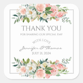 ステッカーA 魔法のローズガーデン スクエアシール