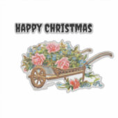 ステッカーhappy Christmas 2025 シール (正面)