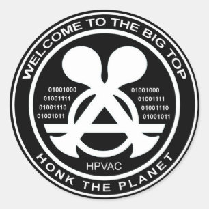 ステッカーHPVACの二進警笛の音を切り刻むこと! ラウンドシール
