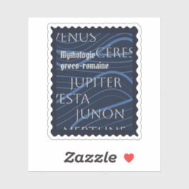 ステッカーmythologie greco-romaine bleu シール