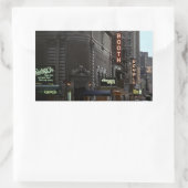 ステッカーNYCヴィンテージ劇場地区オンブロードウェイ 長方形シール (バッグ)