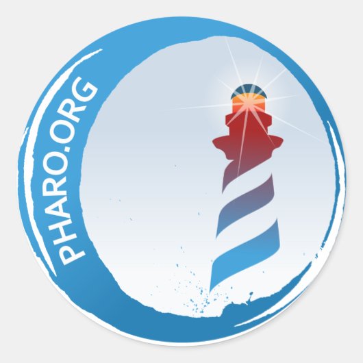 ステッカーPharoスモールラウンド ラウンドシール (正面)