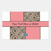 ステッカーRec.（桃LED S.C.） RFPMDesigns ©️ 2023 長方形シール (正面)