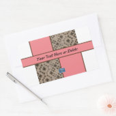 ステッカーRec.（桃LED S.C.） RFPMDesigns ©️ 2023 長方形シール (封筒)