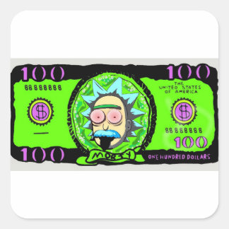 ステッカーRICK及びMORTY スクエアシール
