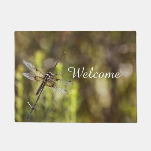 ステッキに身を包んだ女性未亡人 ドアマット (正面)