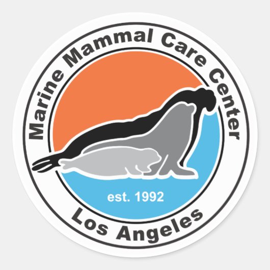 ステックラシックカーにMMCC LAロゴ! ラウンドシール (正面)