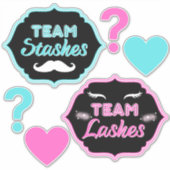 ステッグやラッシュかわいいジェンダーが赤ちゃんシャワーを明かす シール (正面)