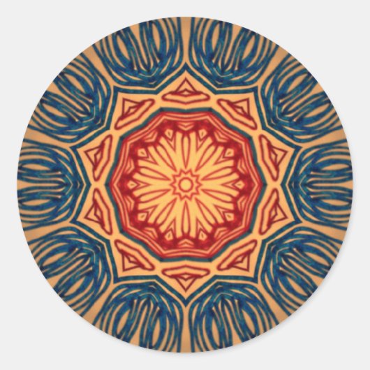 ステッサイケデリックカー ラウンドシール (正面)