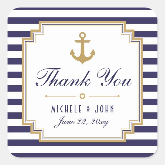 ステッスタイリッシュク航海のが好きなのは結婚ありがとう スクエアシール (正面)