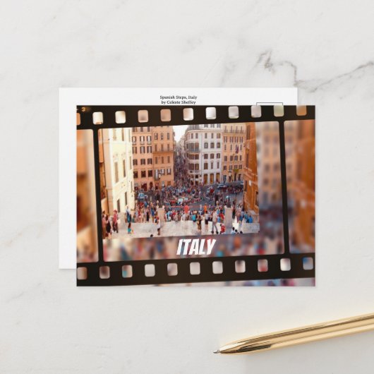 ステッスペインのズローマ、イタリア ポストカード (正面/裏面インサイチュ)