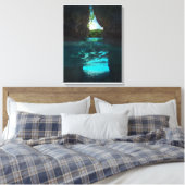 ステッスペインのプビーチ巨岩 キャンバスプリント (インサイチュ (寝室))