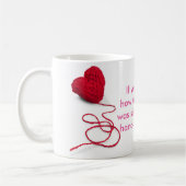 ステッチされたか誓うどの位だけ知っていたら コーヒーマグカップ (左)