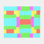 ステッチされたキルトの外観 フリースブランケット (正面(横))