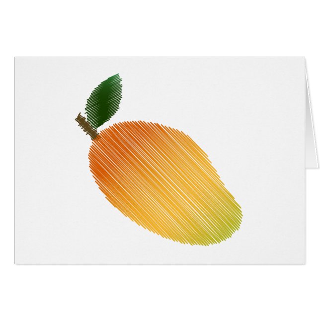 ステッチされたマンゴーデザイン (正面横)