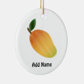 ステッチされたマンゴーデザイン セラミックオーナメント (右)