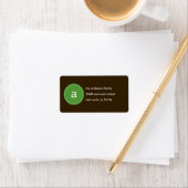 ステッチされたモノグラム住所 シール (インサイチュ)