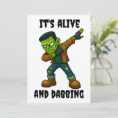 ステッチされたモンスターは生きており、ハロウィーンのカニ 招待状 (スタンド正面)