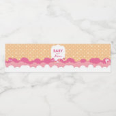 ステッチされたラブベビーシャワー水瓶 ペットボトルラベル (シングルラベル)