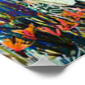 ステッチされた猫 ポスター (角)