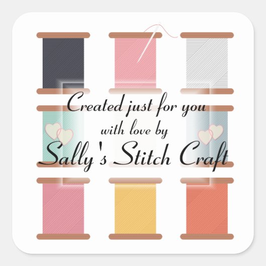 ステッチと縫合 スクエアシール (正面)