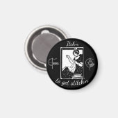 "ステッチを取得する必要がある" マグネット (正面/裏面)