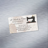 ステッチイン時間裁縫変更修復 マグネット名刺 (インサイチュ)