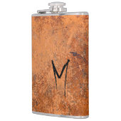 ステッチグランジレザーモノグラム フラスク (左)