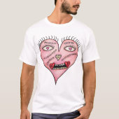 ステッチハートスカル Tシャツ (正面)