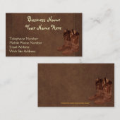 ステッチフェイクレザーラングラースタイルVIII 名刺 (正面/裏面)