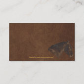 ステッチフェイクレザーラングラースタイルXI 名刺 (裏面)