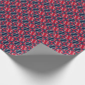 ステッチ付きベースボール01 – ギフト包装紙 ラッピングペーパー (角)