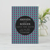 ステッチ ボールド セーブ・ザ・デート 招待状 (スタンド正面)