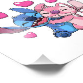 ステッチ&amp；エンジェルバレンタイン1 フォトプリント            (角)