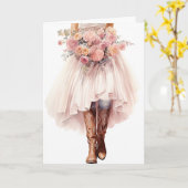 ステットソン&レース結婚ズ：デイジーチェーン&デニムドリームズ カード (黄色い花)