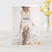 ステットソン&レース結婚ズ：ラリアット・ラブ カード (黄色い花)