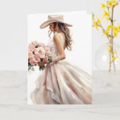 ステットソン&レ結婚ース：素朴バラ カード (黄色い花)