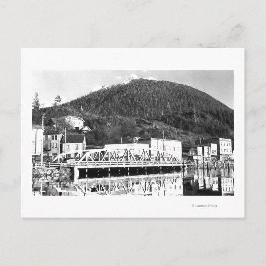 ステッドマン通りブリッジとディアマウンテン ポストカード (正面)