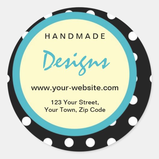 ステッパーソナライズされたカーで手作りする ラウンドシール (正面)