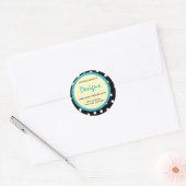 ステッパーソナライズされたカーで手作りする ラウンドシール (封筒)