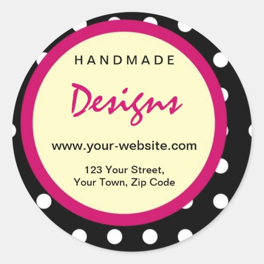 ステッパーソナライズされたカーで手作りする ラウンドシール (正面)